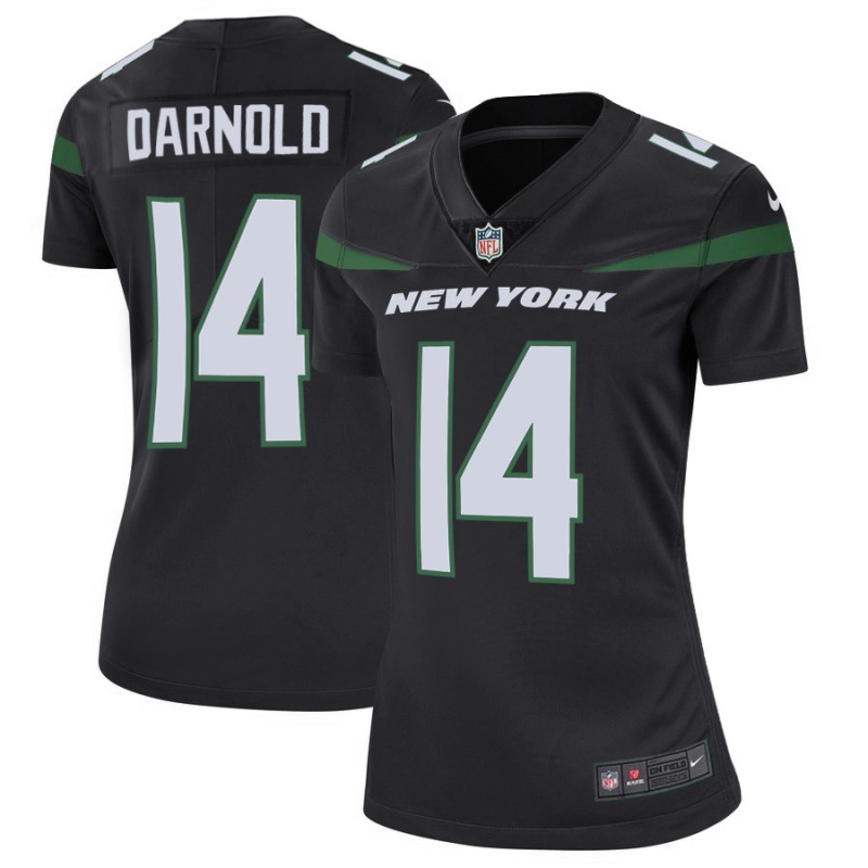 Women's New York Jets #14 Sam Darnold 2019 Black Vapor Untouchable Limited Stitched NFL Jersey(Run Small)